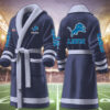 detroit lions nfl personalized fleece bathrobe 2oiyz