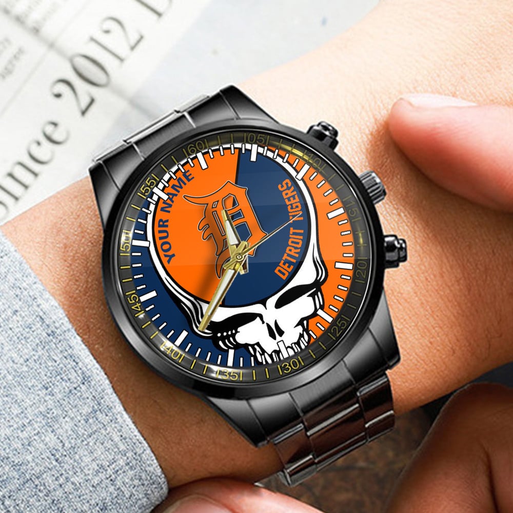 detroit tigers mlb personalized fashion 3d men hand watch gift for fans for father 0m2jj