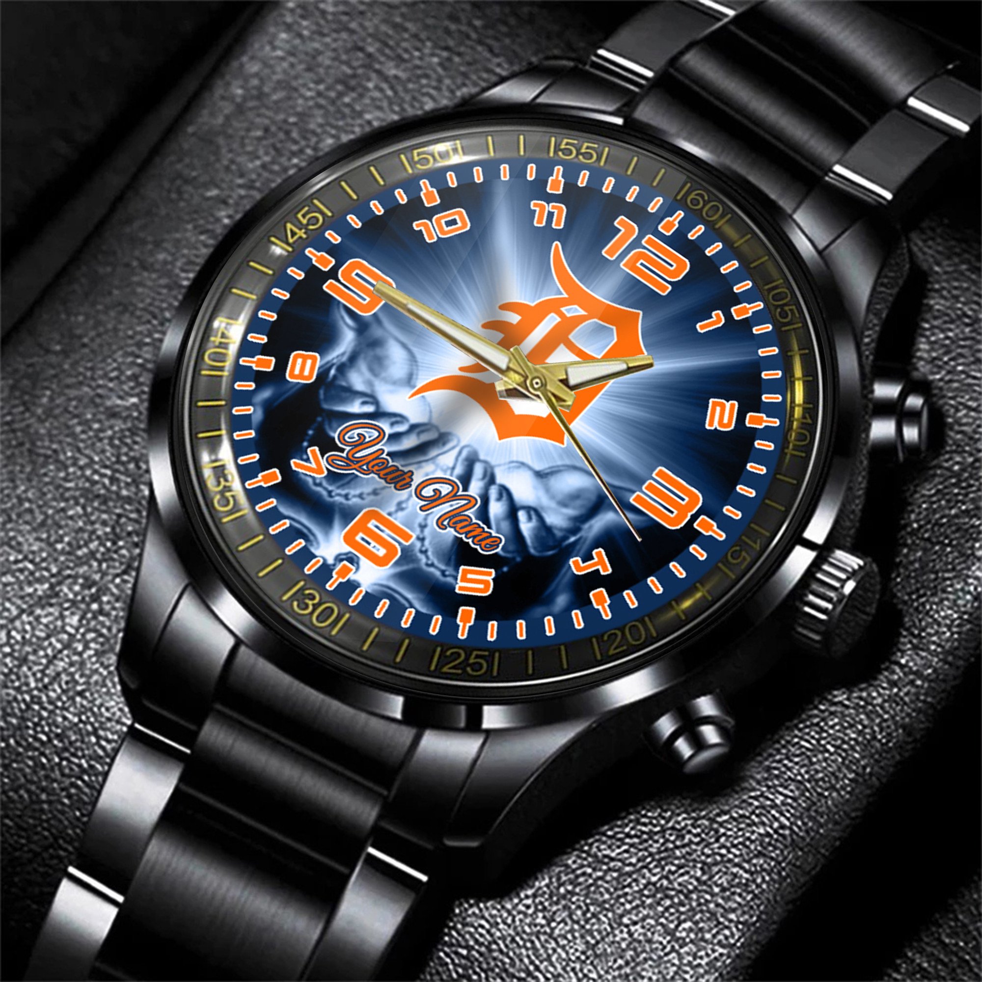 detroit tigers mlb personalized fashion 3d men hand watch gift for fans for father vvmn4