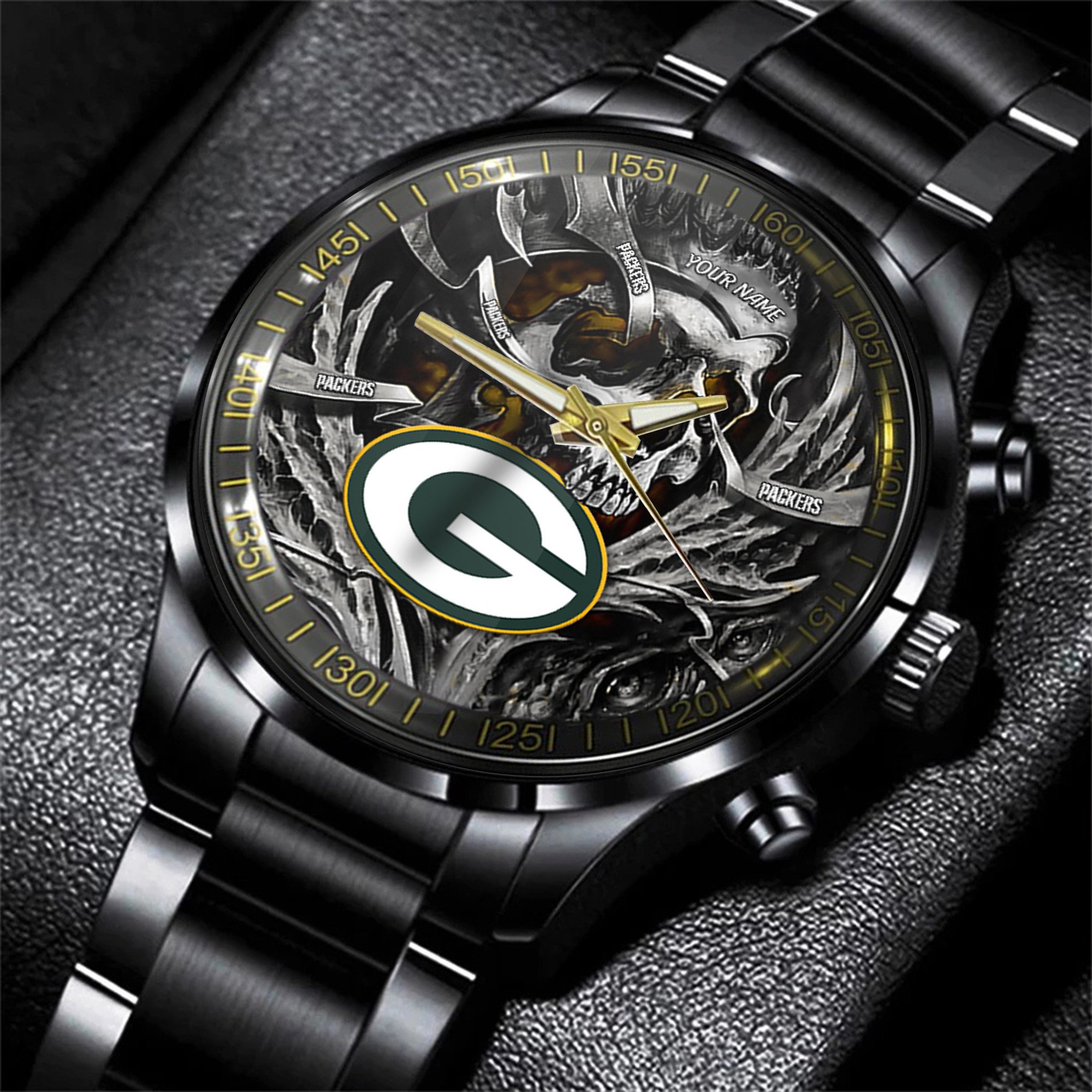 green bay packers nfl men hand watch personalized gift for fans meqx8