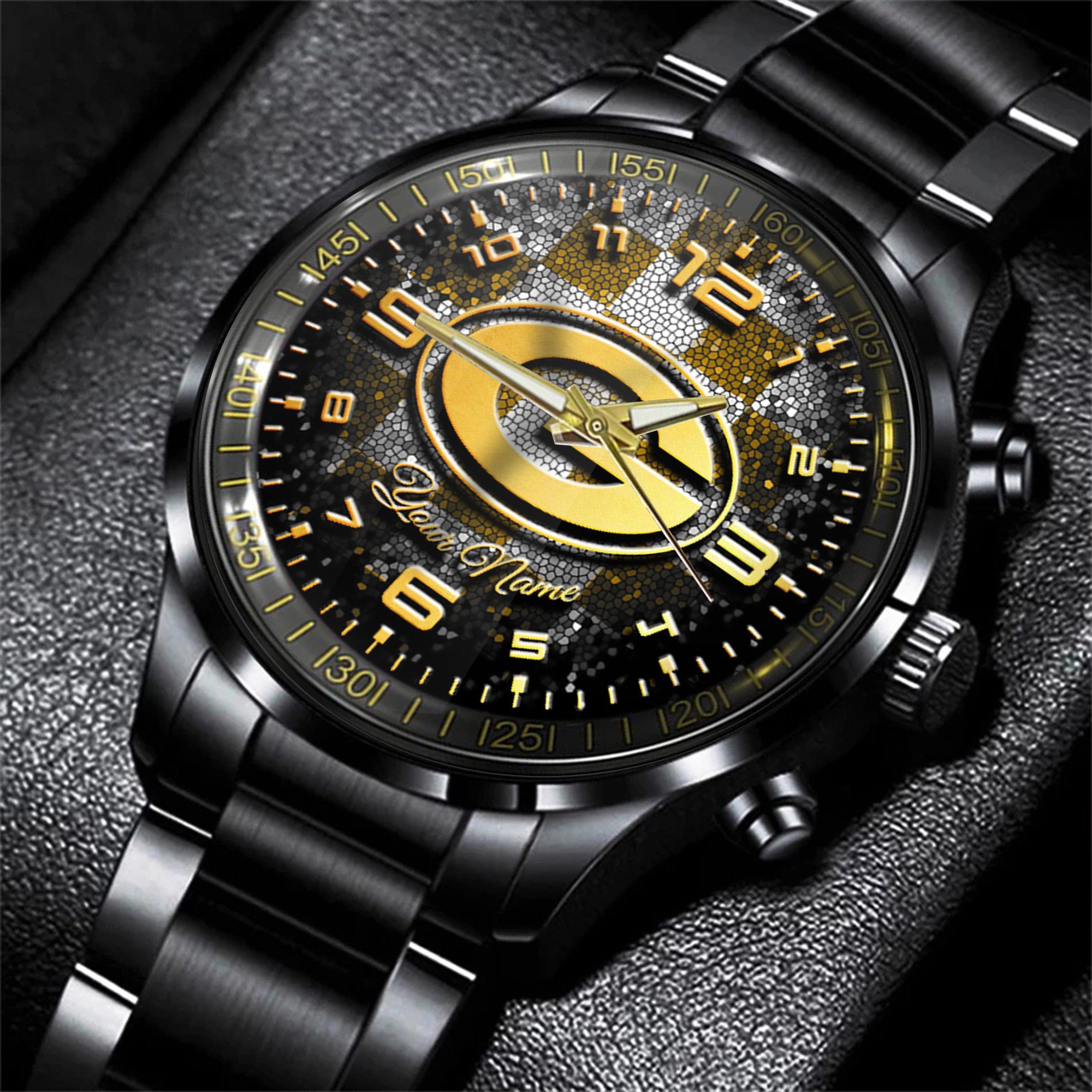 green bay packers nfl personalized 3d men hand watch gift for fans for father jmypk