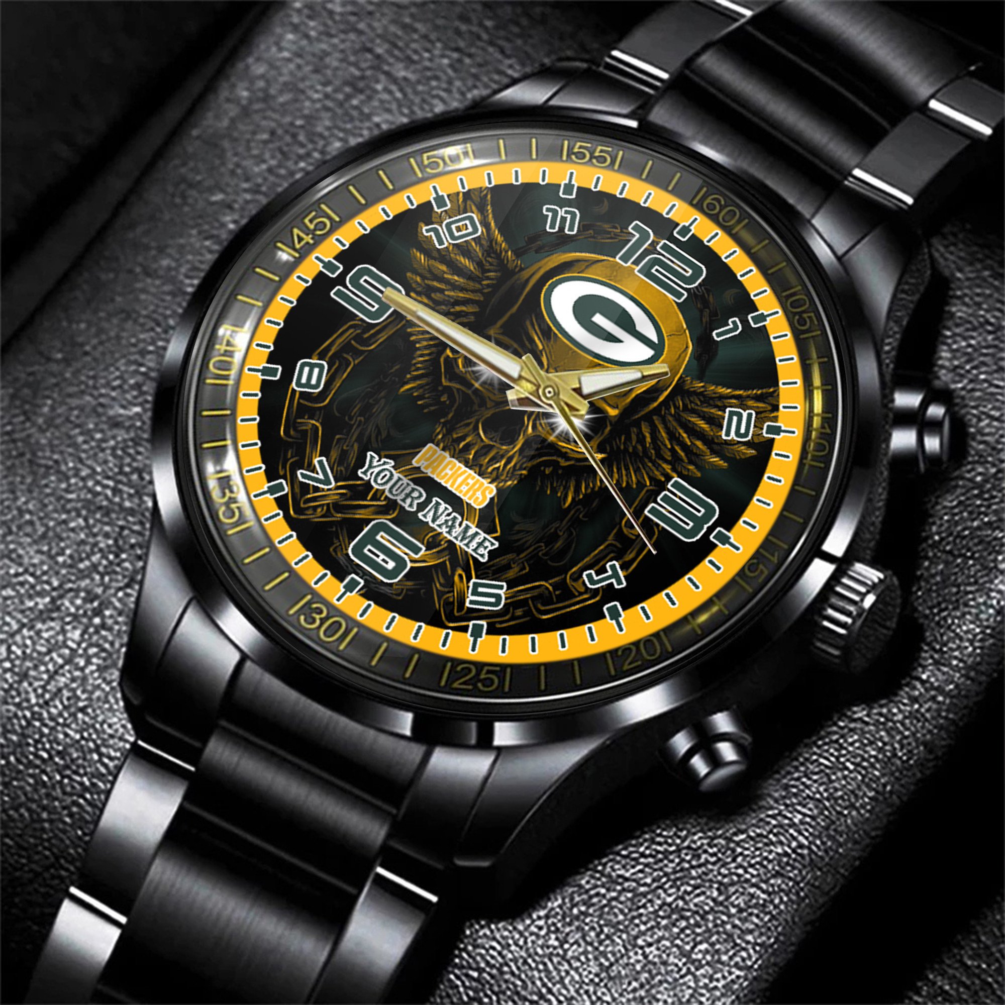 green bay packers nfl personalized 3d men hand watch gift for fans for father vzisz