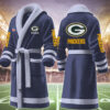 green bay packers nfl personalized fleece bathrobe wyp02