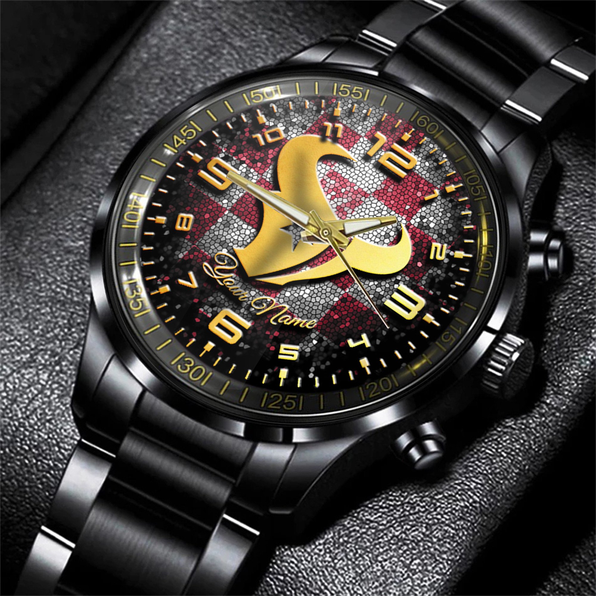 houston texans nfl personalized 3d men hand watch gift for fans for father fgpfw