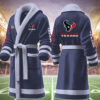 houston texans nfl personalized fleece bathrobe l4i7e