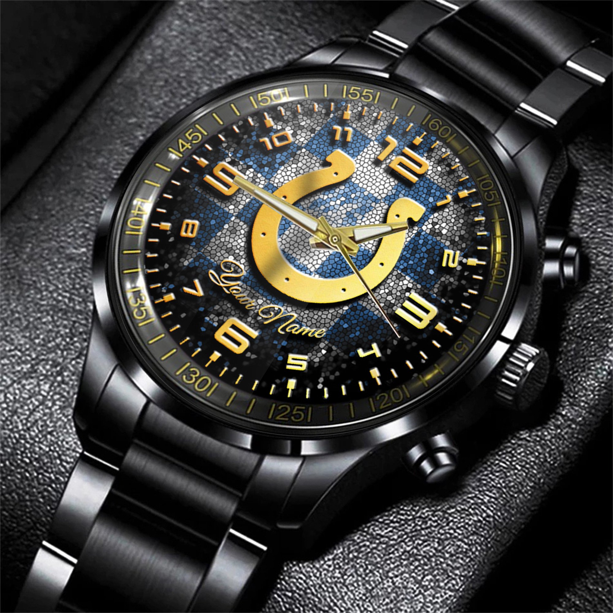 indianapolis colts nfl personalized 3d men hand watch gift for fans for father xmtlt