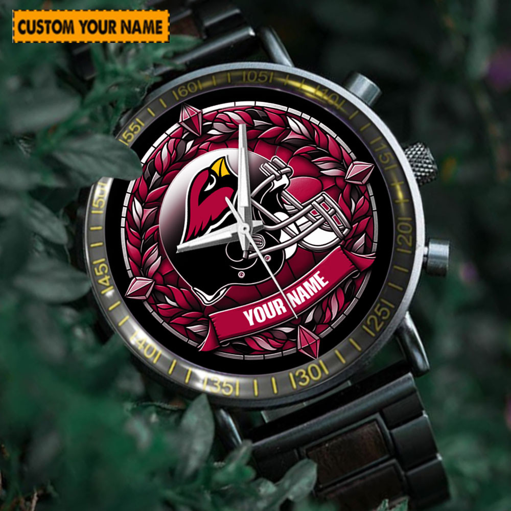 jwfancy arizona cardinals nfl new personalized hand watch for fan ipkxj