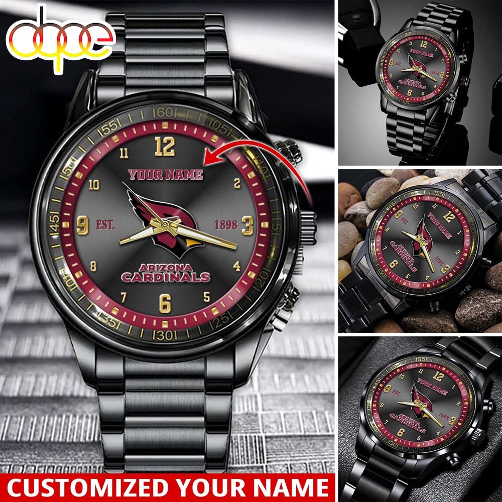 jwfancy arizona cardinals nfl personalized sport watch gift for fans for this season az9wa