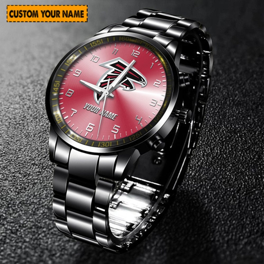 jwfancy atlanta falcons nfl new personalized hand watch for fan fub2a