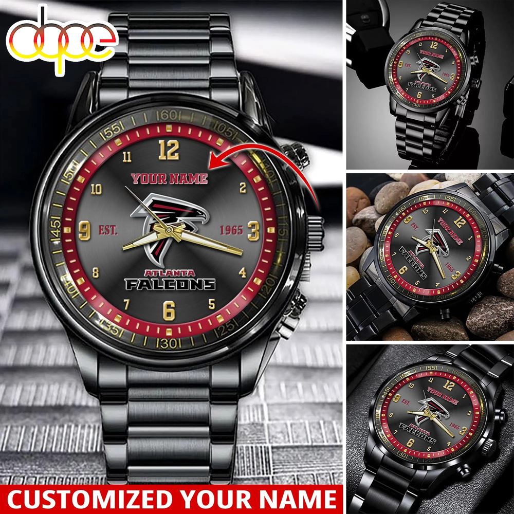 jwfancy atlanta falcons nfl personalized sport watch gift for fans for this season bgxop