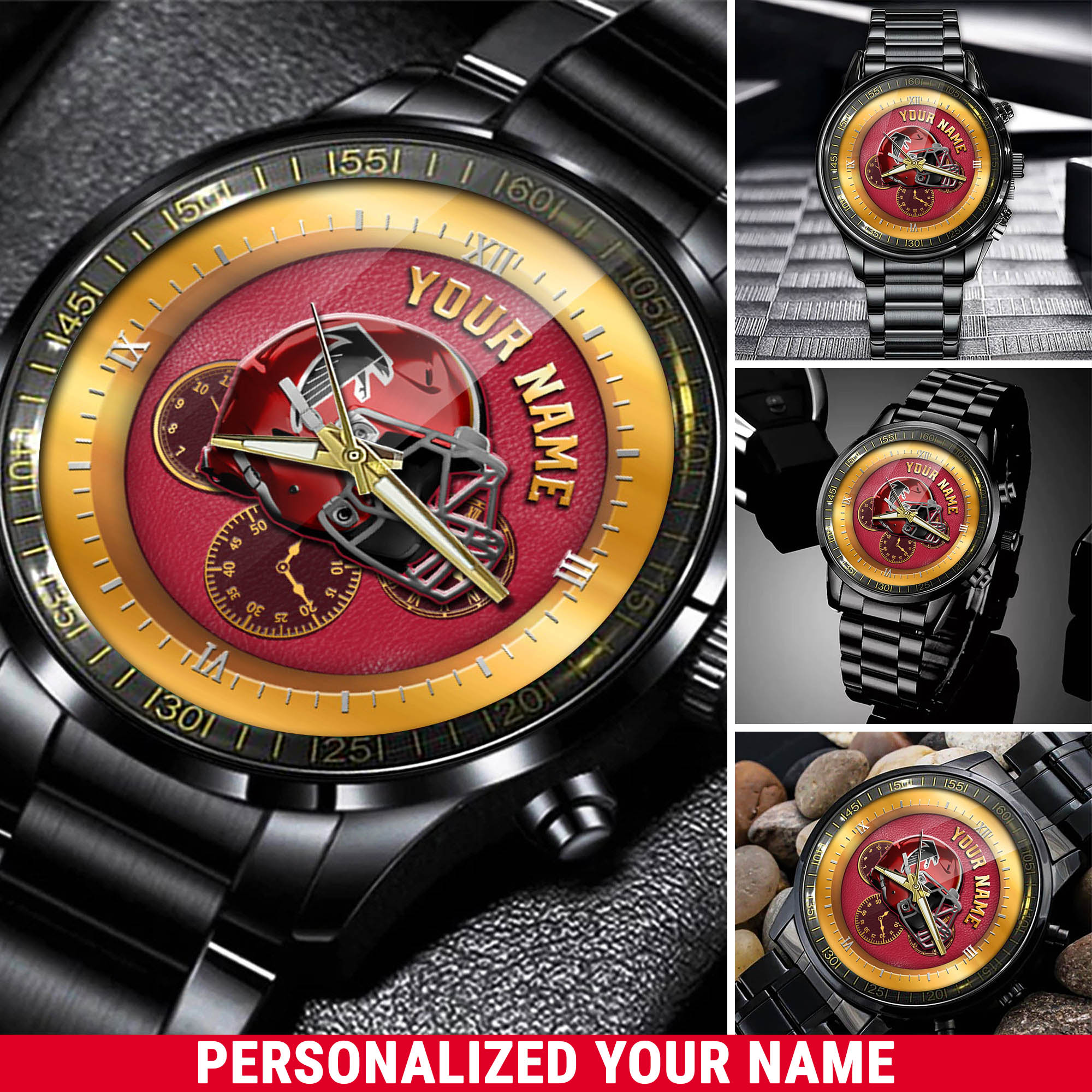 jwfancy atlanta falcons nfl personalized watch collection for fans hw2ln