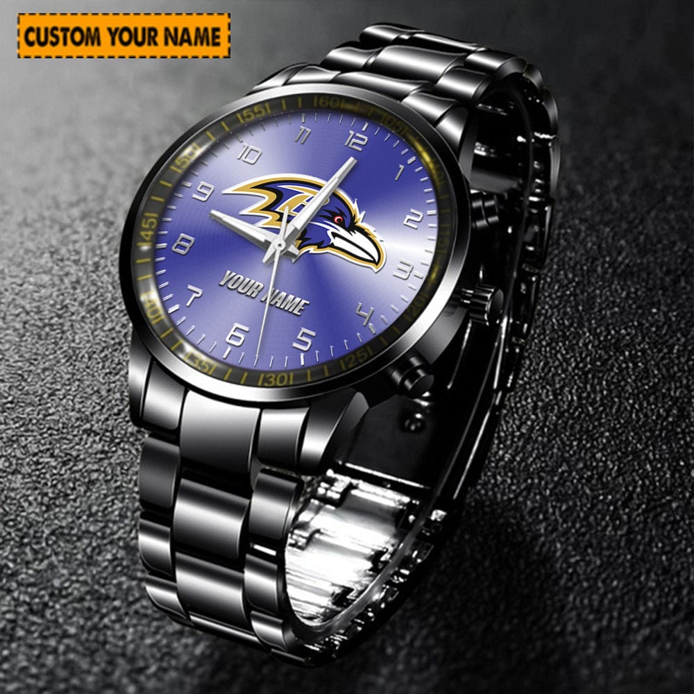 jwfancy baltimore ravens nfl new personalized hand watch for fan zdt73