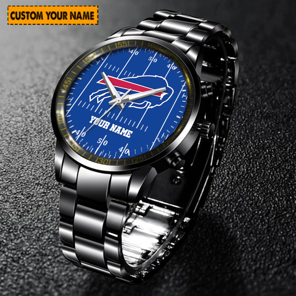 jwfancy buffalo bills nfl new personalized black hand watch for fan fsyhh