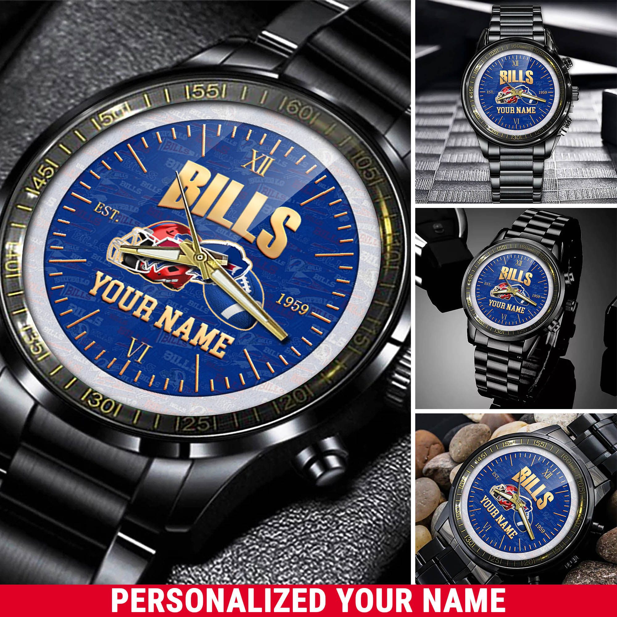 jwfancy buffalo bills nfl personalized black watch new collection for fans lha8k