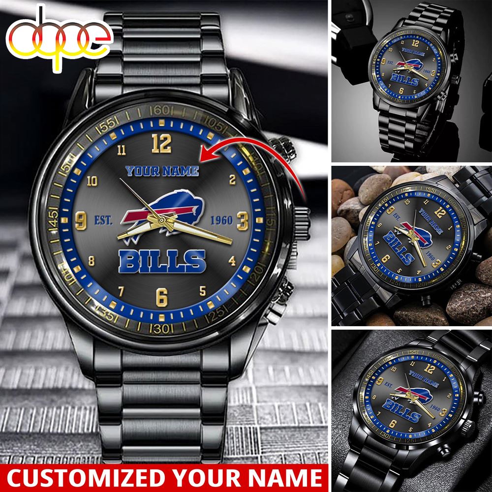 jwfancy buffalo bills nfl personalized sport watch gift for fans for this season pn6z3