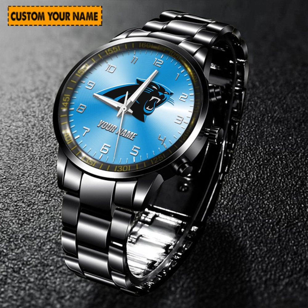 jwfancy carolina panthers nfl new personalized hand watch for fan 6kmcm