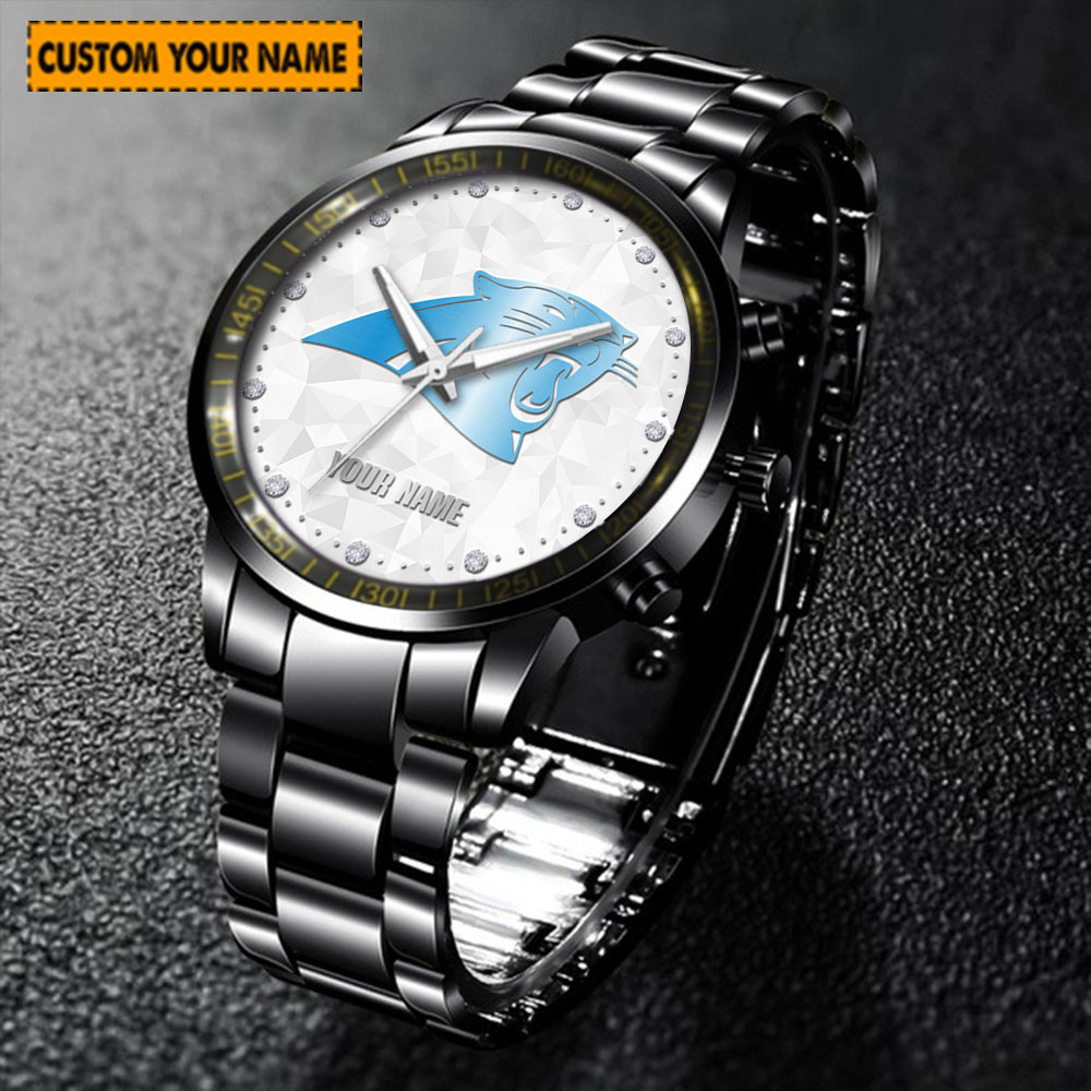 jwfancy carolina panthers nfl new personalized hand watch for fan bkilg