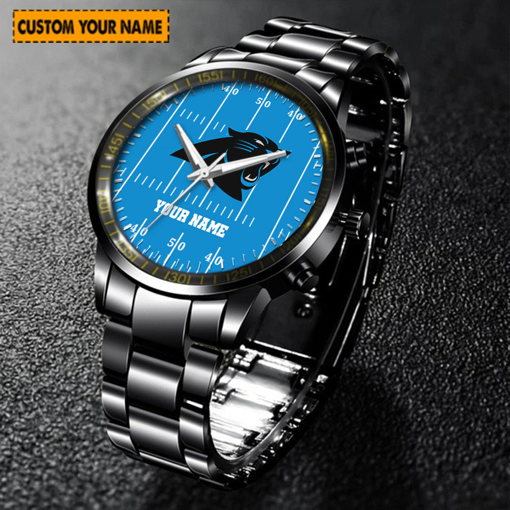 jwfancy carolina panthers nfl new personalized hand watch for fan x3mds