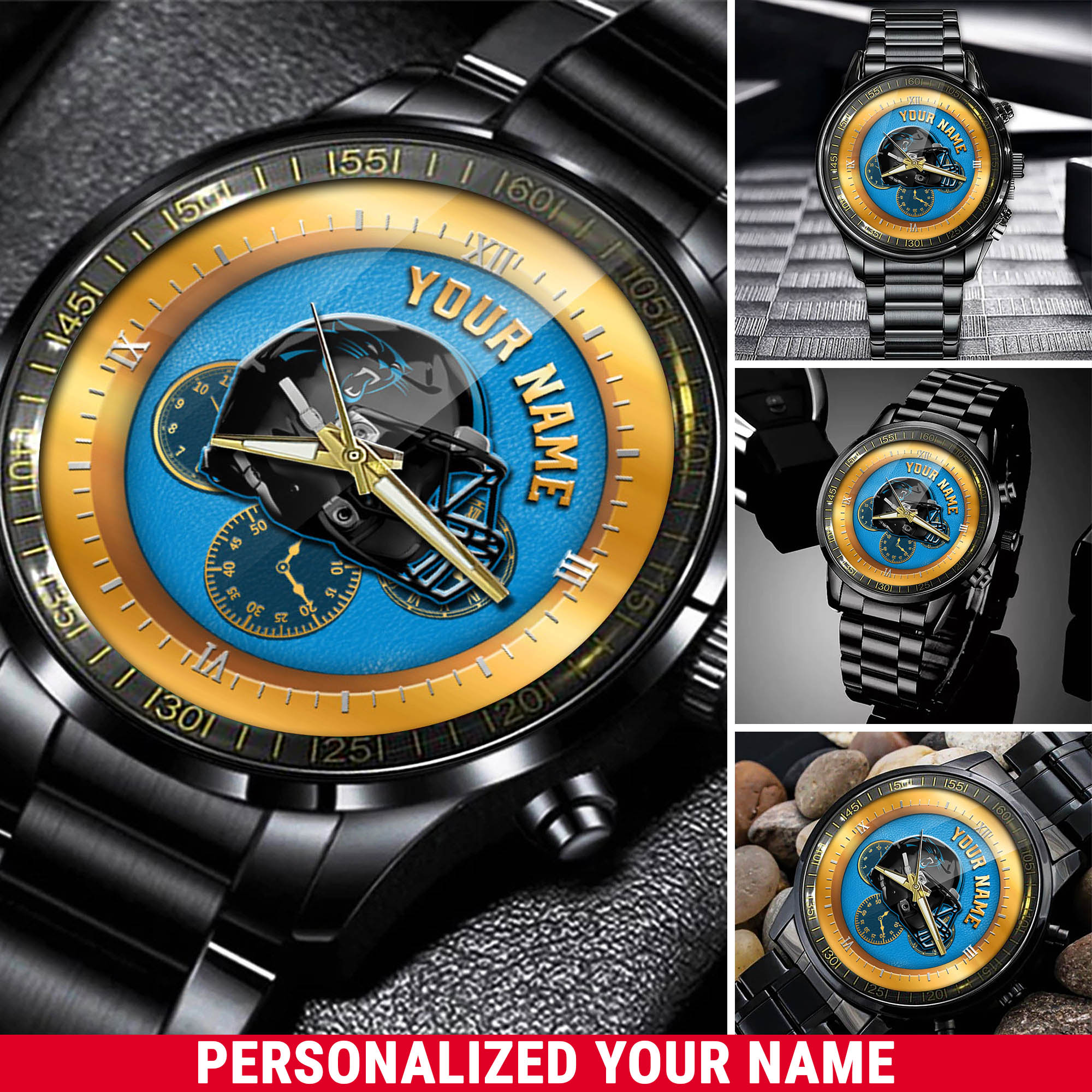 jwfancy carolina panthers nfl personalized watch collection for fans ppkva