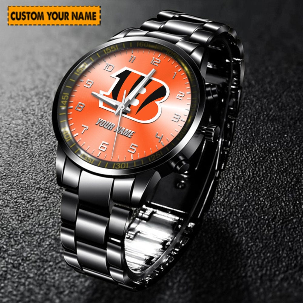 jwfancy cincinnati bengals nfl new personalized hand watch for fan acoan