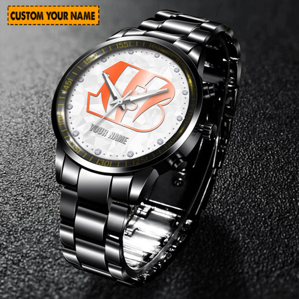 jwfancy cincinnati bengals nfl new personalized hand watch for fan eoxlo