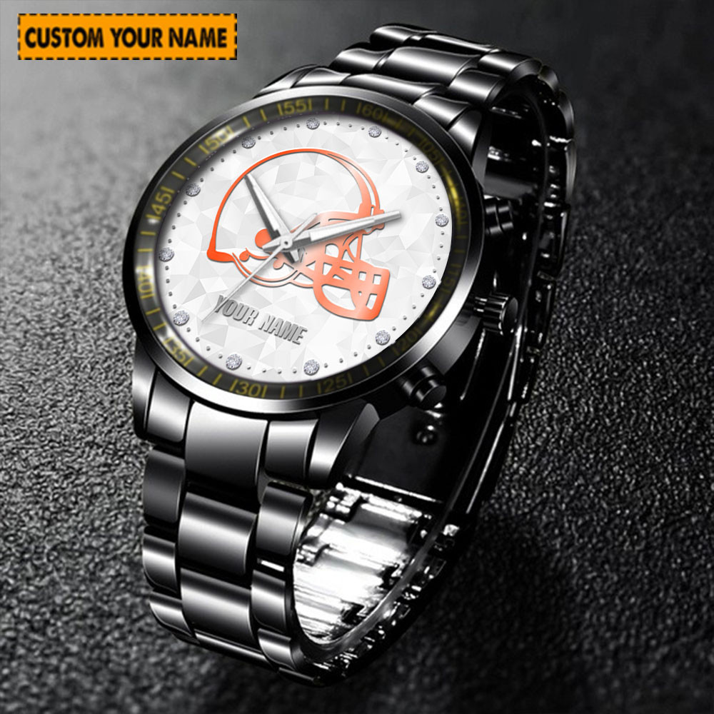 jwfancy cleveland browns nfl new personalized hand watch for fan wlghz