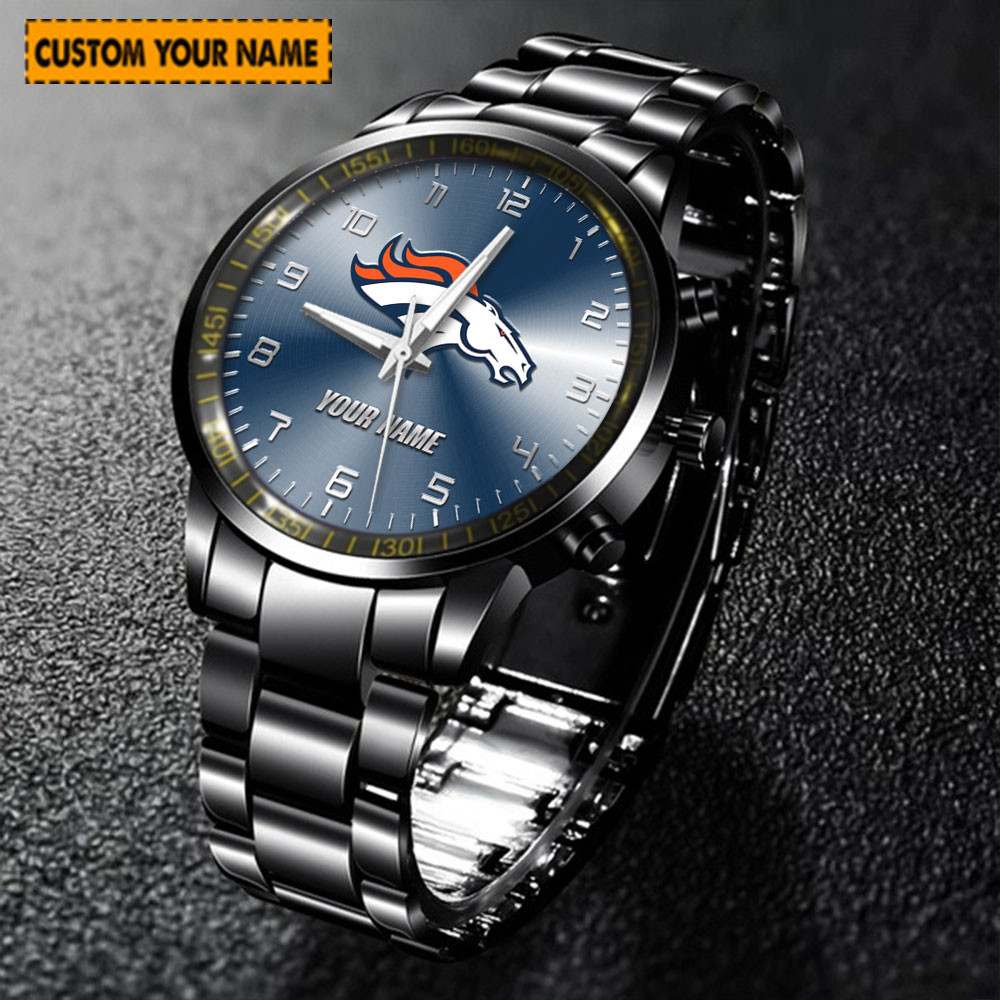 jwfancy denver broncos nfl new personalized hand watch for fan aulq6