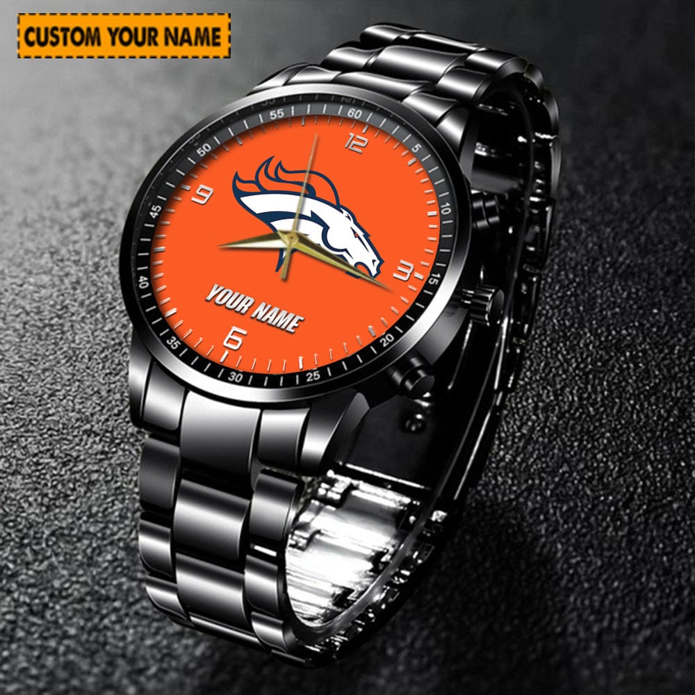 jwfancy denver broncos nfl new personalized hand watch for fan lnc9f