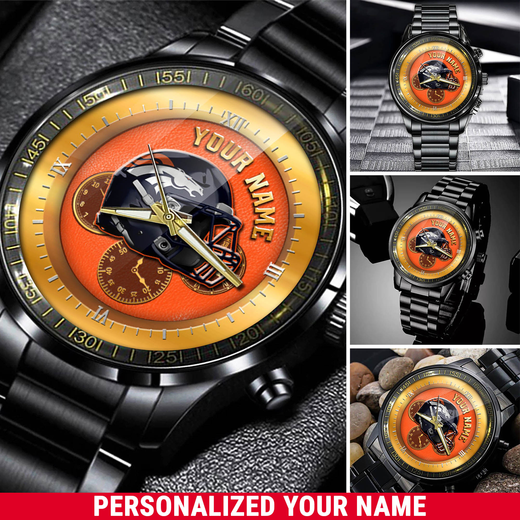 jwfancy denver broncos nfl personalized watch collection for fans grr4l