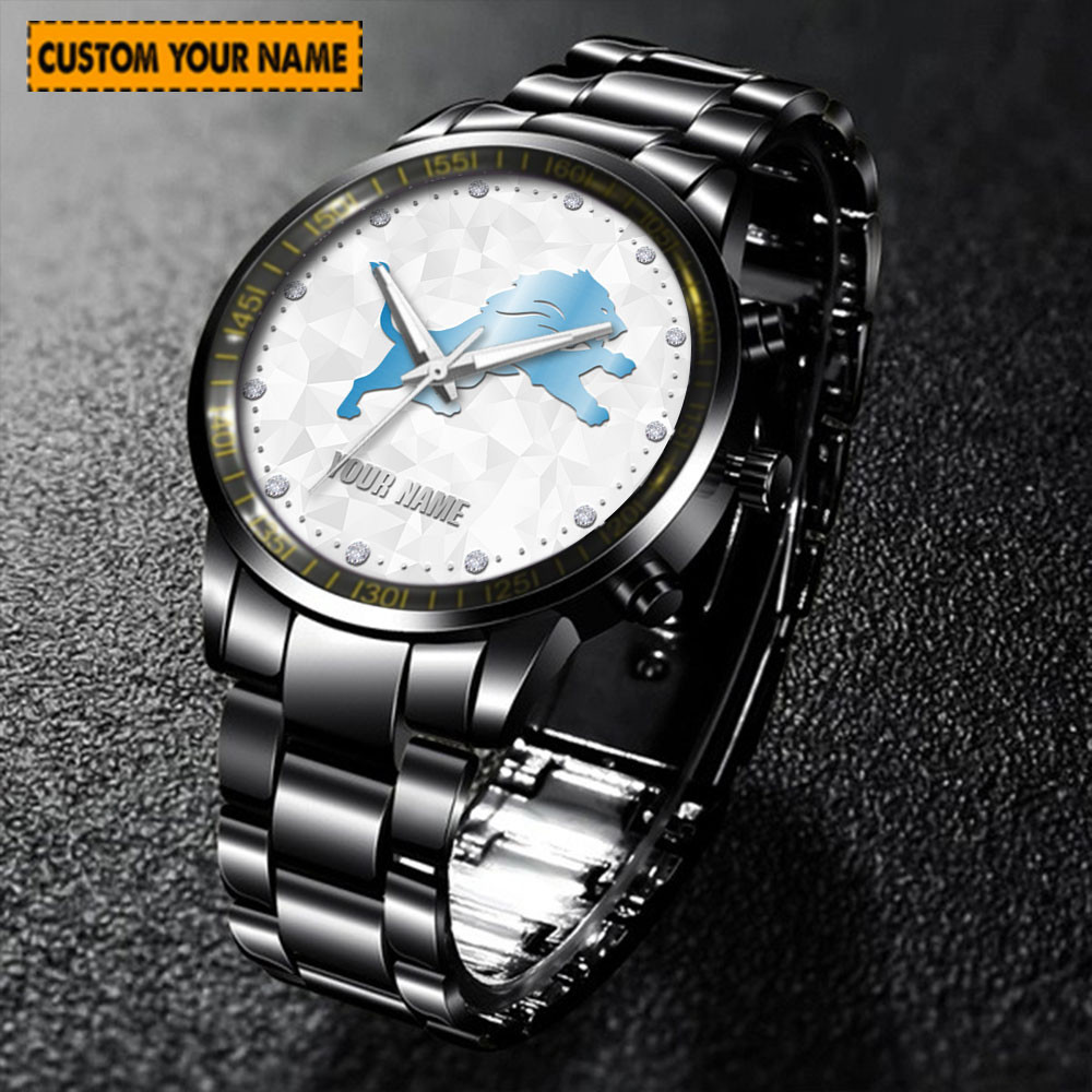 jwfancy detroit lions nfl new personalized hand watch for fan 5o0fd