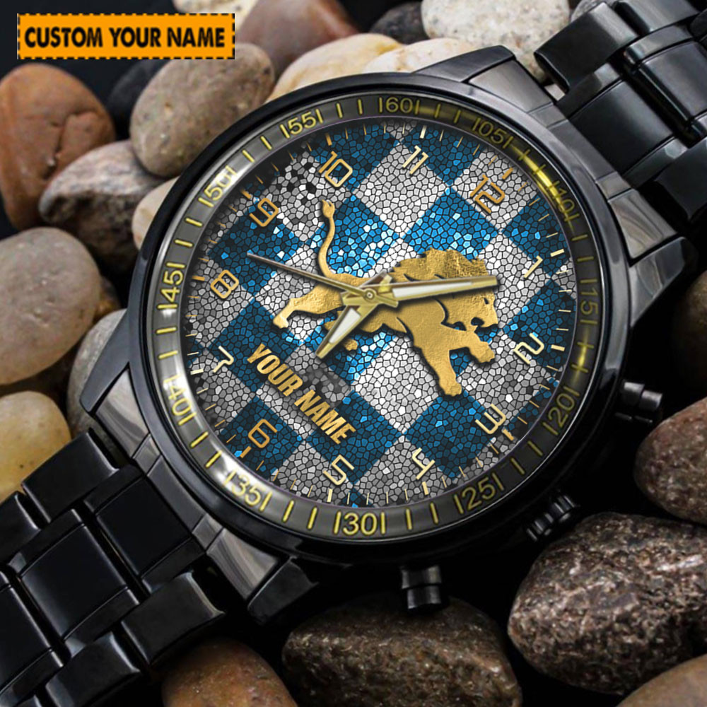 jwfancy detroit lions nfl new personalized hand watch for fan j2uvg