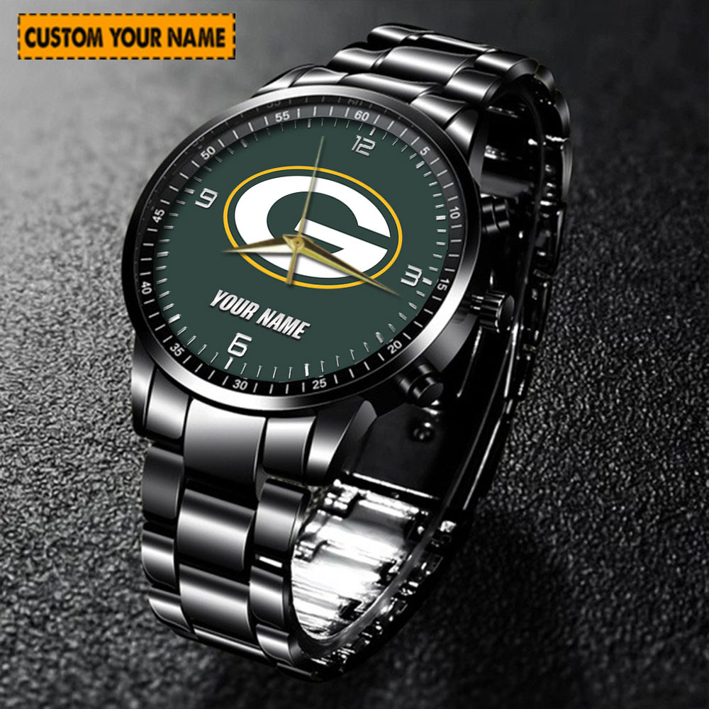 jwfancy green bay packers nfl new personalized hand watch for fan qiksh