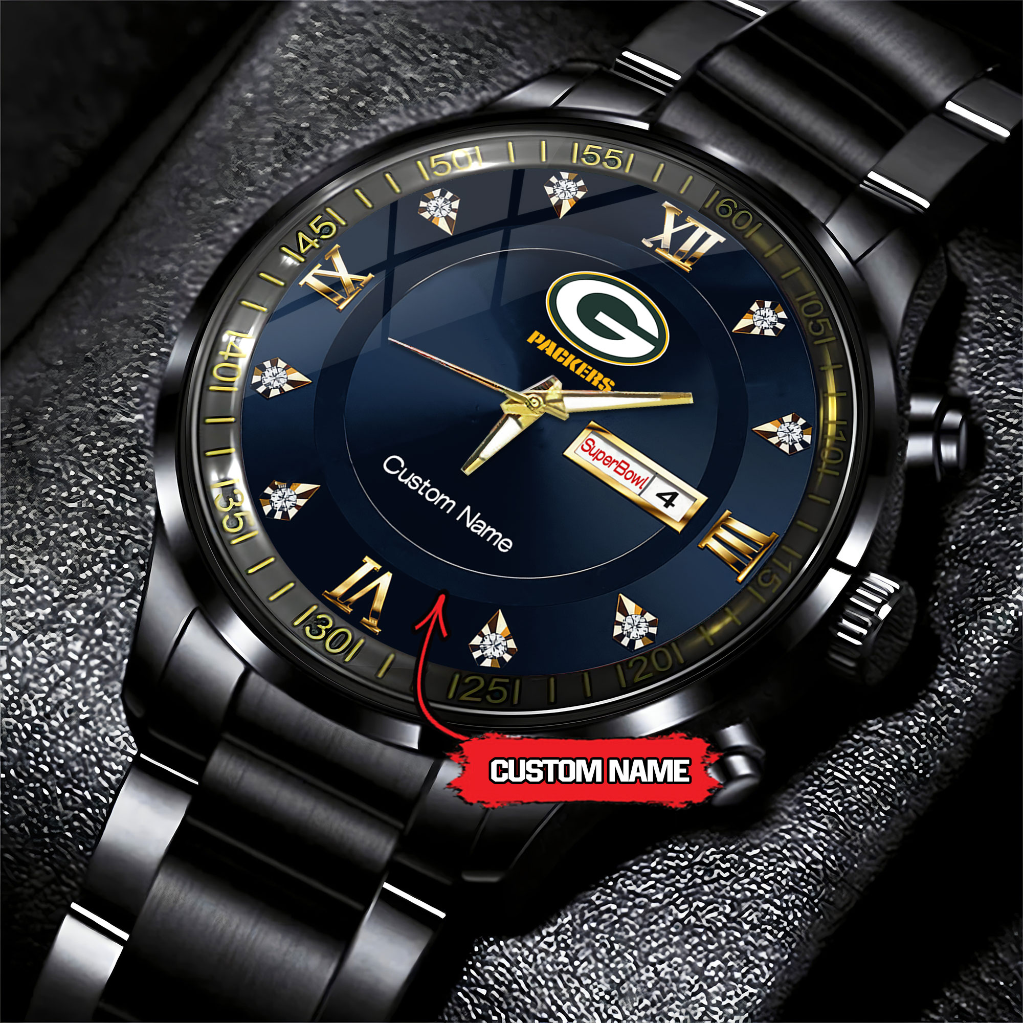 jwfancy green bay packers nfl personalized fashion watch perfect gift uosxq