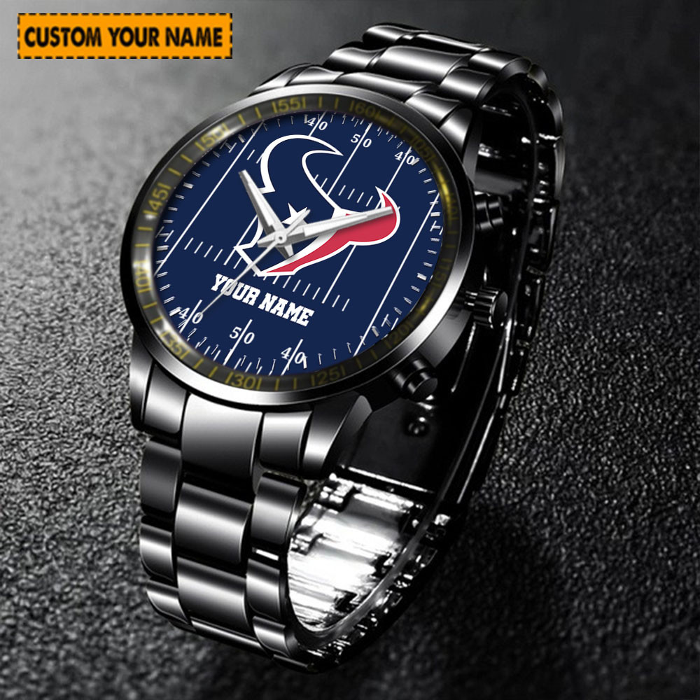 jwfancy houston texans nfl new personalized hand watch for fan 845kh