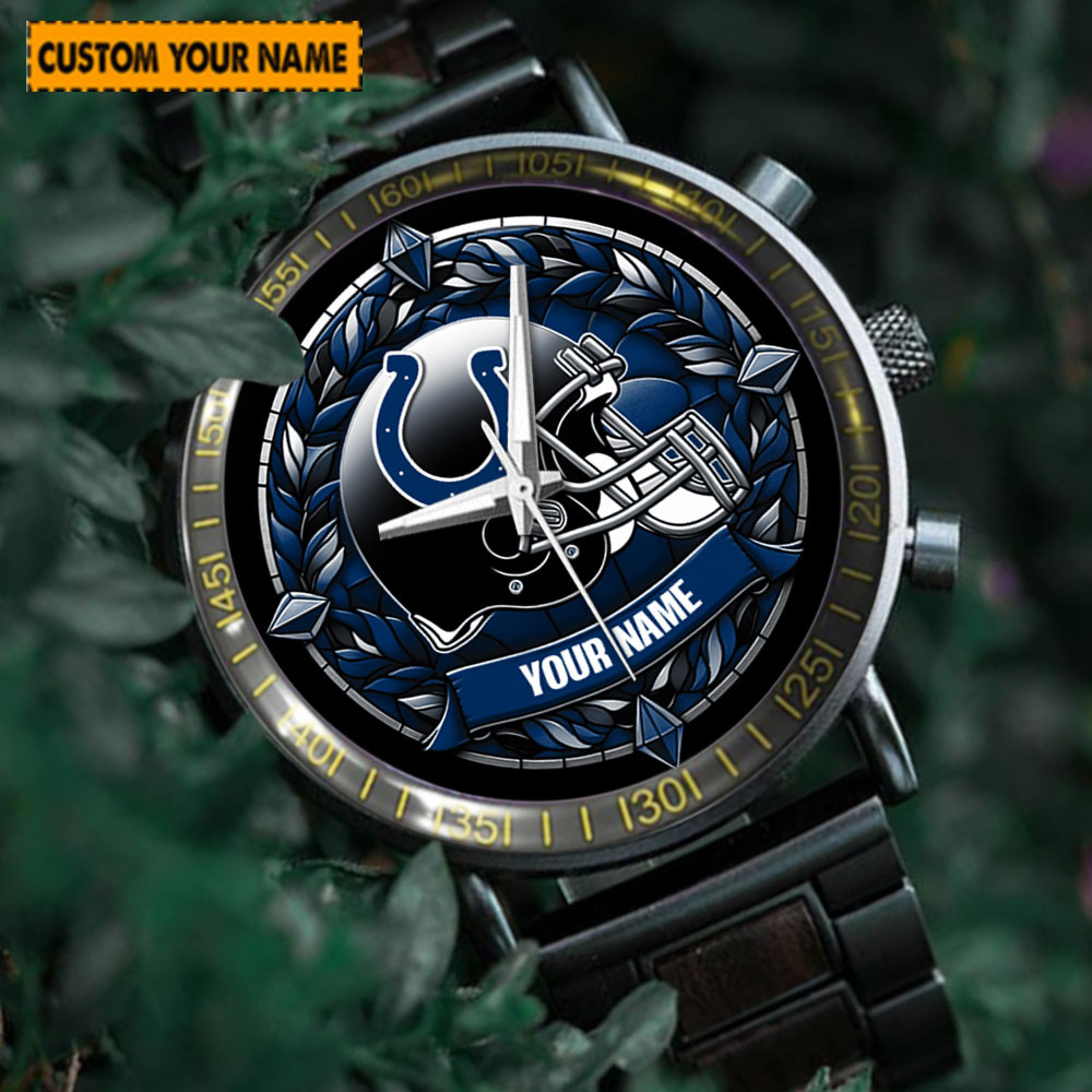 jwfancy indianapolis colts nfl new personalized hand watch for fan 76hzd