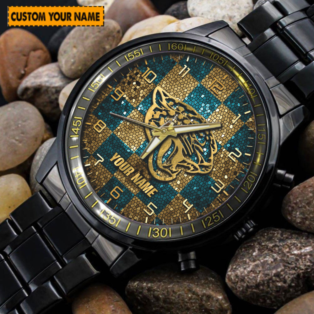 jwfancy jacksonville jaguars nfl new personalized hand watch for fan l9oqu