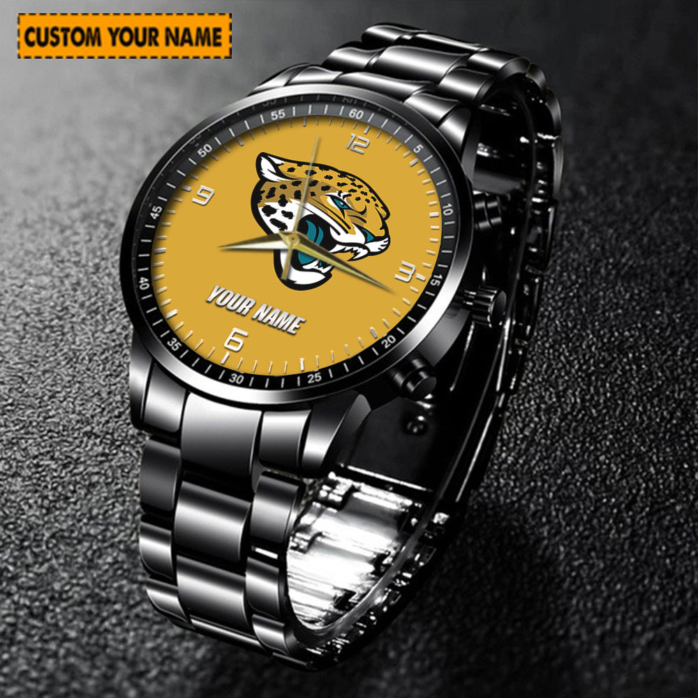 jwfancy jacksonville jaguars nfl new personalized hand watch for fan mshmw