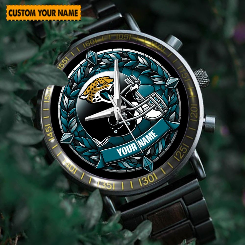 jwfancy jacksonville jaguars nfl new personalized hand watch for fan v24ci