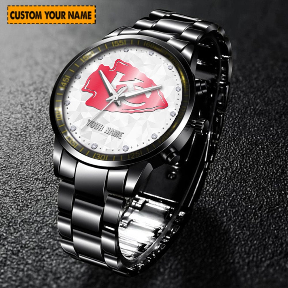 jwfancy kansas city chiefs nfl new personalized hand watch for fan 7ol5o