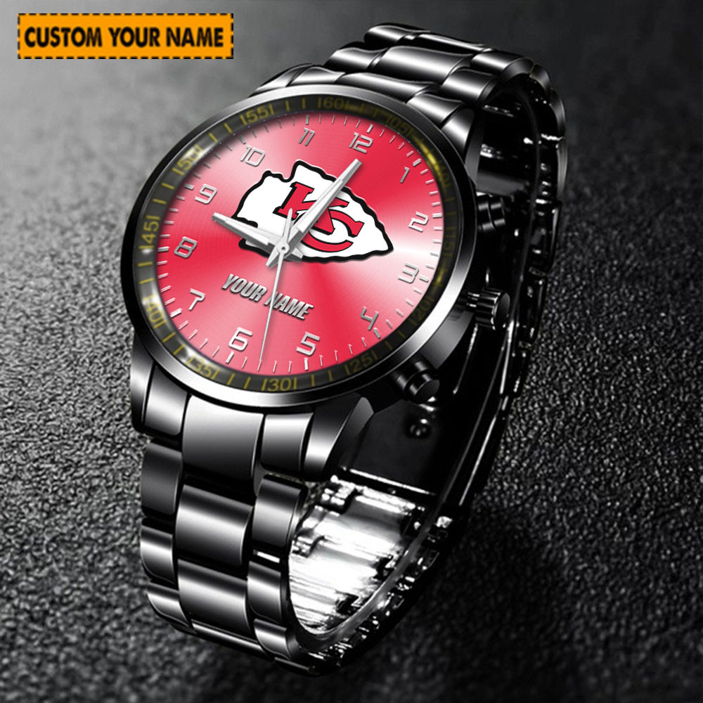 jwfancy kansas city chiefs nfl new personalized hand watch for fan gmqa2