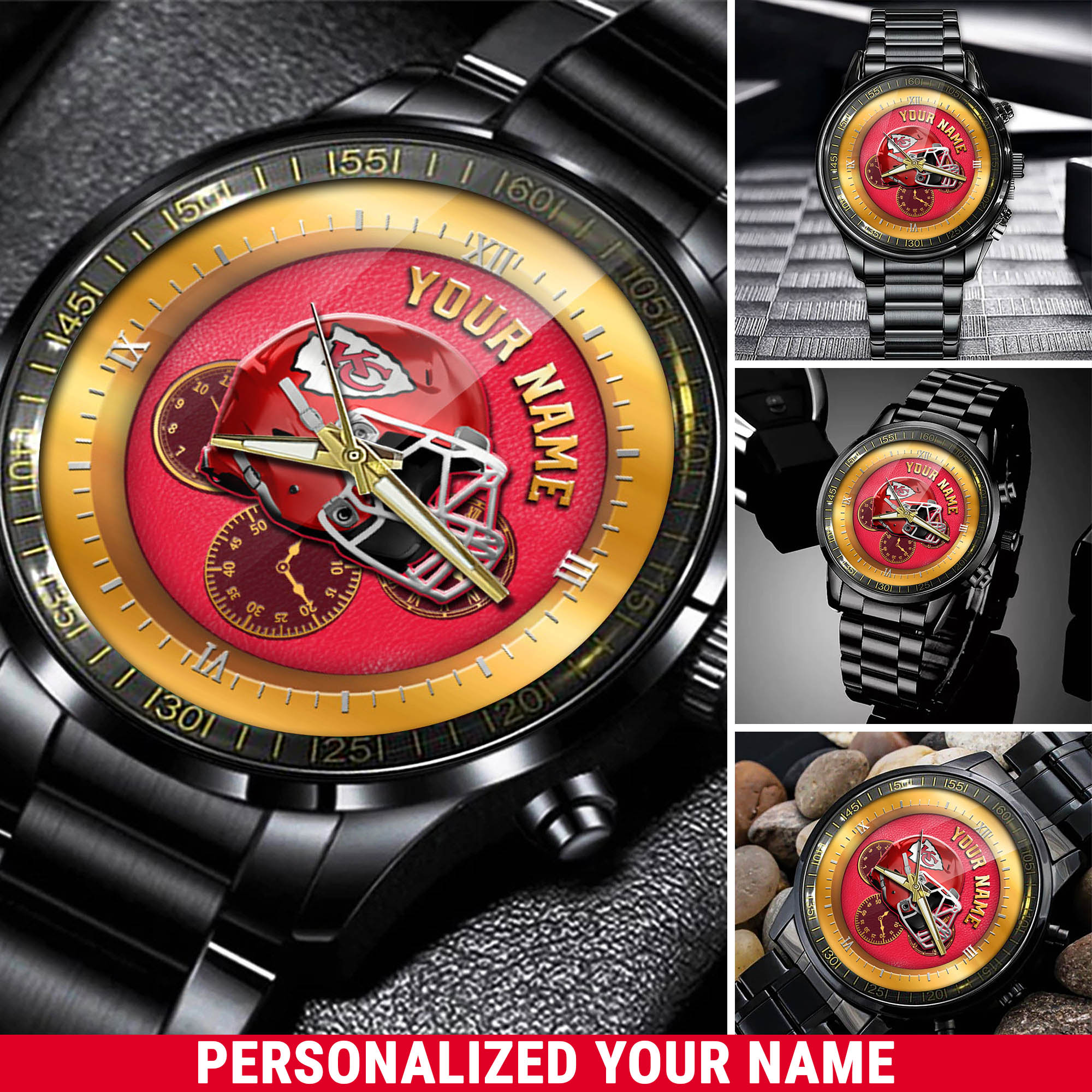 jwfancy kansas city chiefs nfl personalized watch collection for fans d3tdw