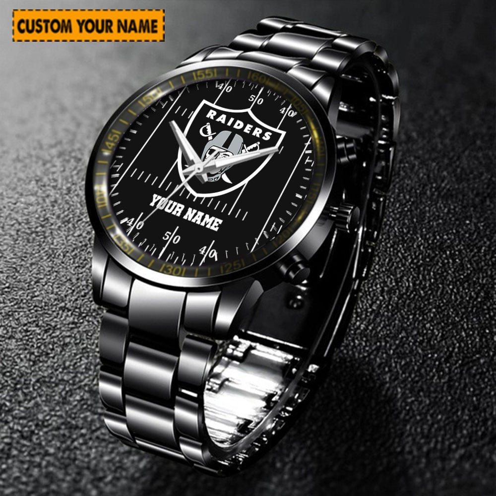 jwfancy las vegas raiders nfl new personalized hand watch for fan pjafr