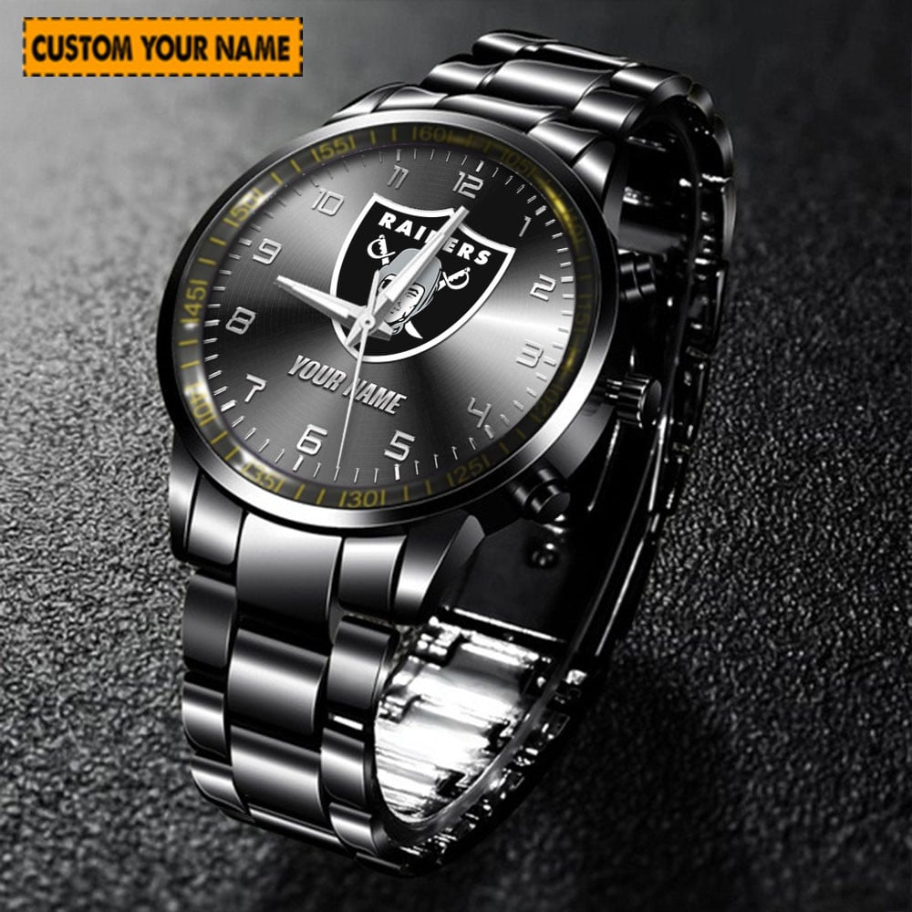 jwfancy las vegas raiders nfl new personalized hand watch for fan ysosj