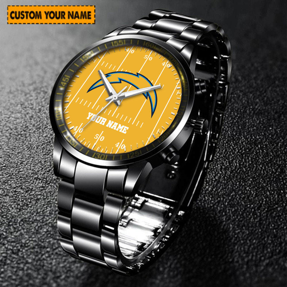 jwfancy los angeles chargers nfl new personalized hand watch for fan vlcgz