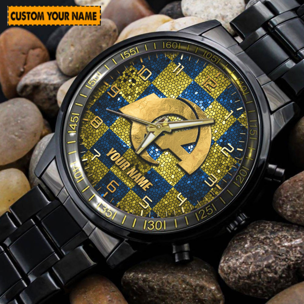 jwfancy los angeles rams nfl new personalized hand watch for fan 4awmi