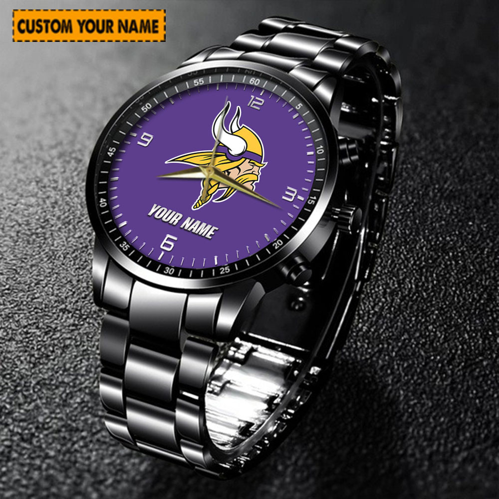 jwfancy minnesota vikings nfl new personalized hand watch for fan zkipz