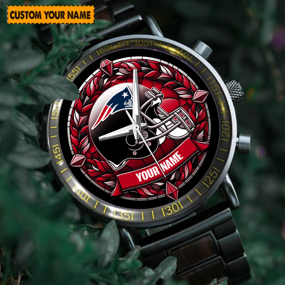 jwfancy new england patriots nfl new personalized hand watch for fan hrxxd