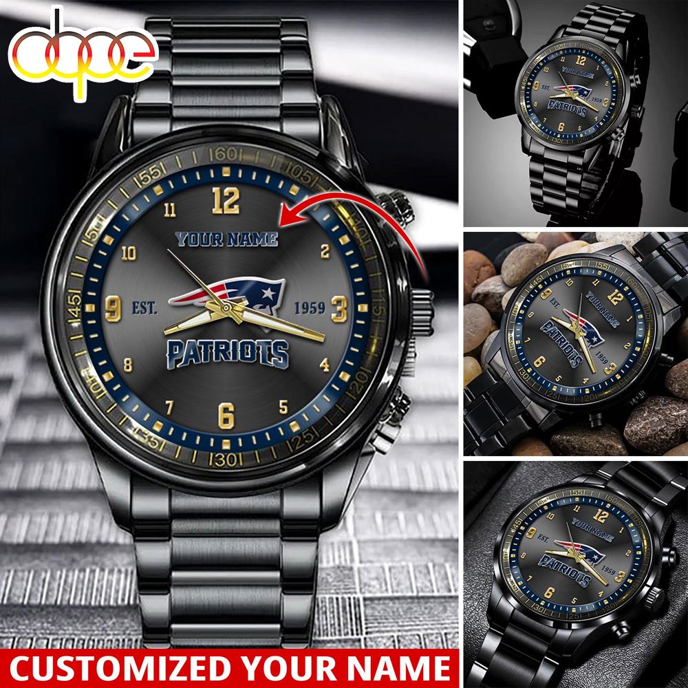 jwfancy new england patriots nfl personalized sport watch gift for fans for this season 1gfge