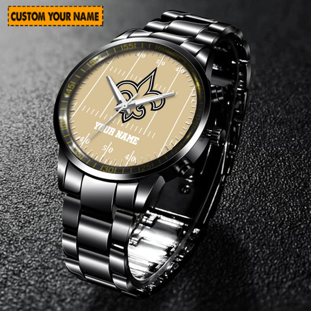 jwfancy new orleans saints nfl new personalized hand watch for fan lvk8x