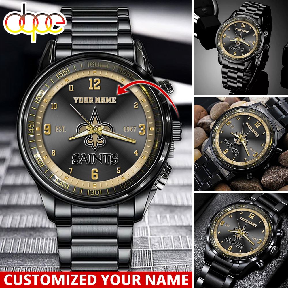 jwfancy new orleans saints nfl personalized sport watch gift for fans for this season jovtk